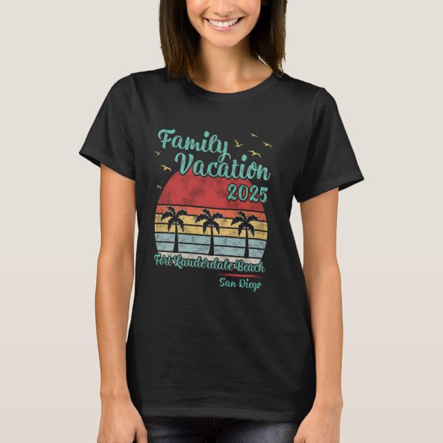Familienurlaub 2025 San Diego Fort Lauderdale Bea T-Shirt (Vorderseite)