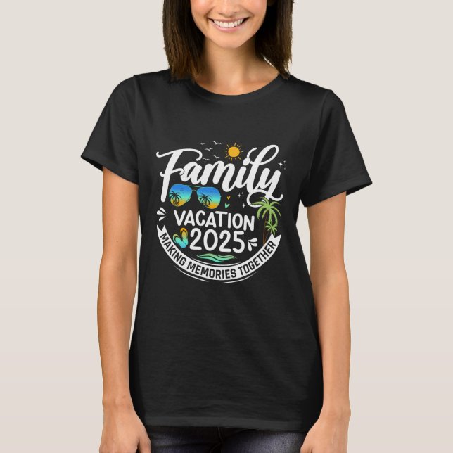 Familienurlaub 2025 Sommermatching Familie Vacati T-Shirt (Vorderseite)