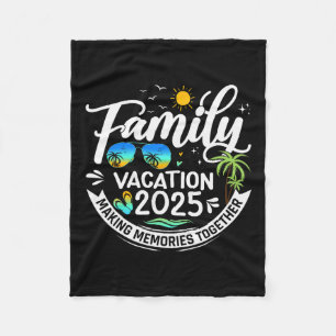 Familienurlaub 2025 Strand passende Familie Sommer Fleecedecke