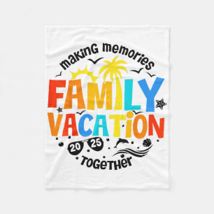 Familienurlaub 2025 Strand passende Familie Sommer Fleecedecke