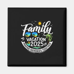 Familienurlaub 2025 Strand passende Familie Sommer Magnet