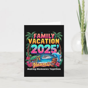 Familienurlaub 2025 Vintages Hawaii Sommermatchin Karte
