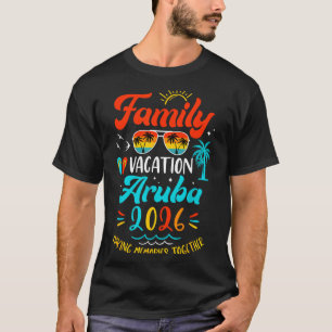 Familienurlaub 2026 Aruba Passende Sommerferien T-Shirt