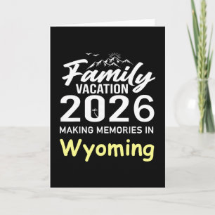 Familienurlaub 2026 Erinnerungen schaffen Wyoming Karte