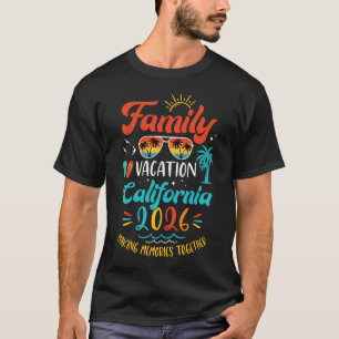 Familienurlaub 2026 Kalifornien passende Sommer Va T-Shirt