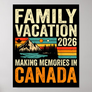 Familienurlaub 2026 Kanada Erinnerungen Reise Poster