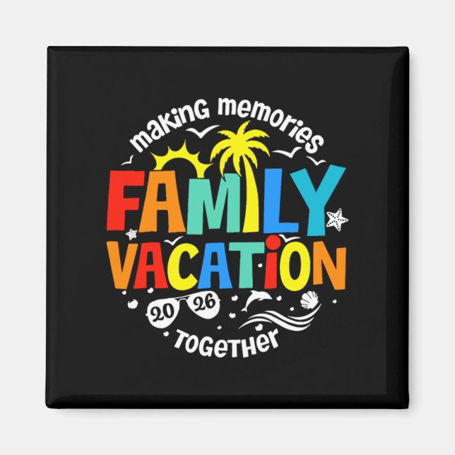 Familienurlaub 2026 magnet (Vorne)