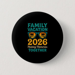 Familienurlaub 2026 Tropische Sonnenuntergangs-Eri Button
