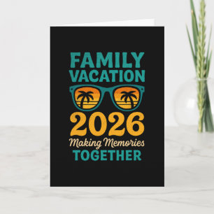 Familienurlaub 2026 Tropische Sonnenuntergangs-Eri Karte
