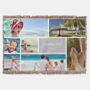 Familienurlaub 7 Foto Keepake, Silber Decke