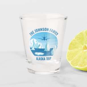 Familienurlaub Alaska Custom Blue Glacier Schnapsglas