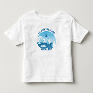 Familienurlaub Alaska Custom Cool Glacier Kleinkind T-shirt