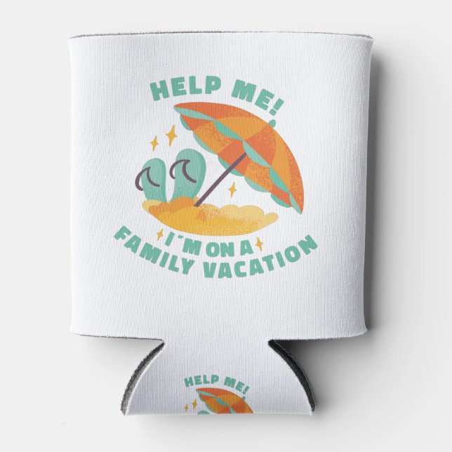 FAMILIENURLAUB AM STRAND, HELFEN SIE MIR! ICH BIN  DOSENKÜHLER (Vorderseite)