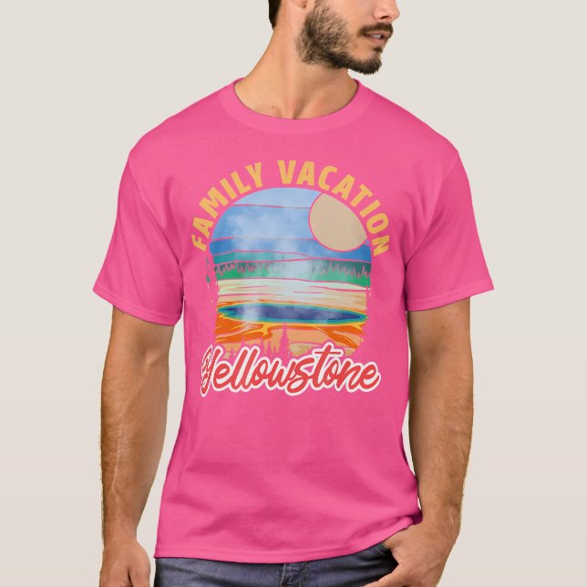 Familienurlaub auf Yellowstone T-Shirt (Vorderseite)