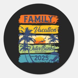 Familienurlaub Außenbanken North Carolina 2025 Fa. Runder Aufkleber