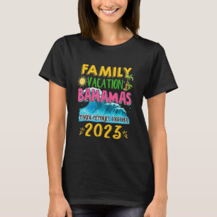 Familienurlaub Bahamas 2023 Matching Group Sommer T-Shirt