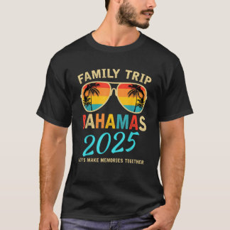 Familienurlaub Bahamas 2025 Matching Group Sommer T-Shirt