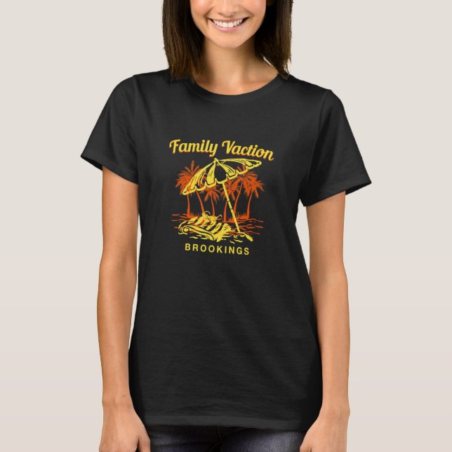 Familienurlaub Brookings Keepake Oregon Remembra T-Shirt (Vorderseite)
