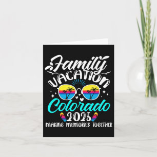 Familienurlaub Colorado 2025 Erinnerungen zusammen Karte