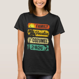 Familienurlaub Cozumel 2026 Lustige passende Grupp T-Shirt