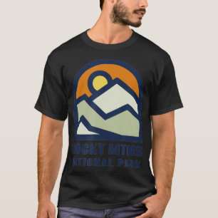 Familienurlaub Design Retro Rocky Mountains Nati T-Shirt