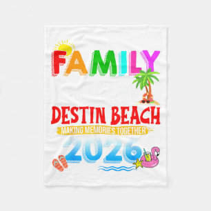 Familienurlaub Destin Beach 2026 passende Gruppe Fleecedecke