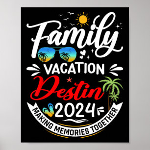 Familienurlaub Destin Beach Sommerurlaub Männer Poster
