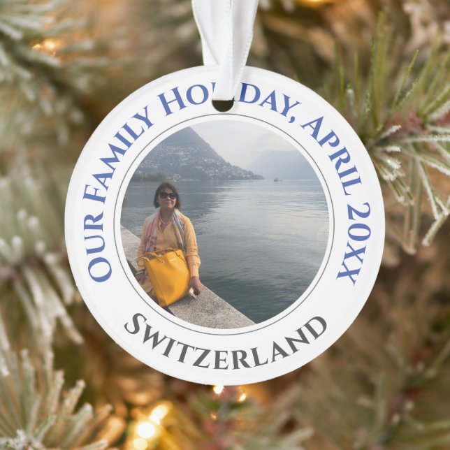Familienurlaub Erinnerungen Souvenir Ornament (Baum)