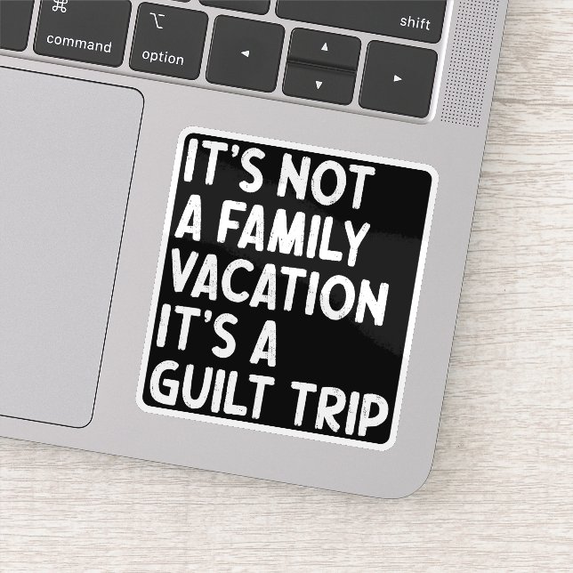 Familienurlaub Es ist eine Gildenreise, die sich m Aufkleber (Detail)