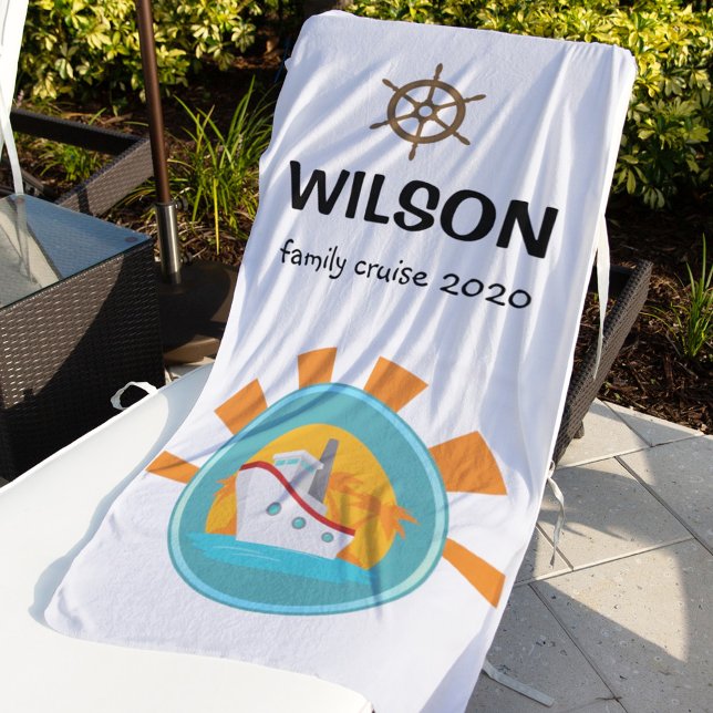 Familienurlaub Fahrtreue Strandtuch (Von Creator hochgeladen)
