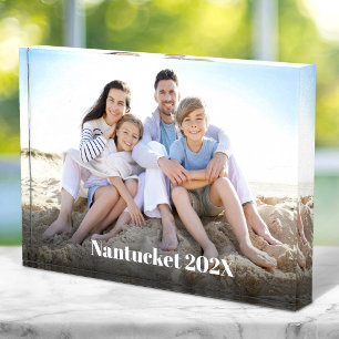 Familienurlaub Fettgedruckte Typografie Individuel Fotoblock