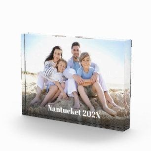 Familienurlaub Fettgedruckte Typografie Individuel Fotoblock