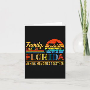 Familienurlaub Florida Erinnerungen machen Sommert Karte