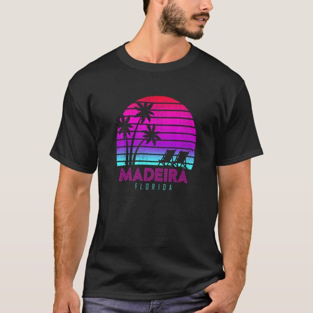 Familienurlaub Florida Madeira Sunset Beach Funny T-Shirt (Vorderseite)