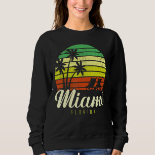 Familienurlaub Florida Miami Sunset Beach Sweatshirt