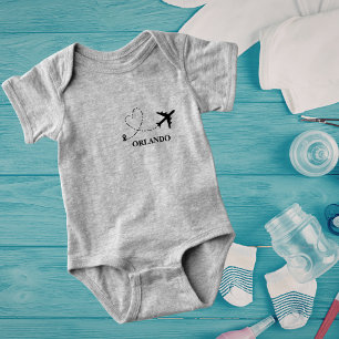 Familienurlaub Flugzeug & Benutzerdefinierter Reis Baby Strampler