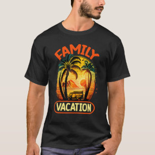 Familienurlaub Frühling Sommerstrand tropisches Ma T-Shirt