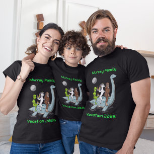Familienurlaub-Gruppe-T-Shirt Bigfoot Einhorn Alie T-Shirt