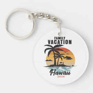 Familienurlaub Hawaii 2026 Tropisch Schlüsselanhänger