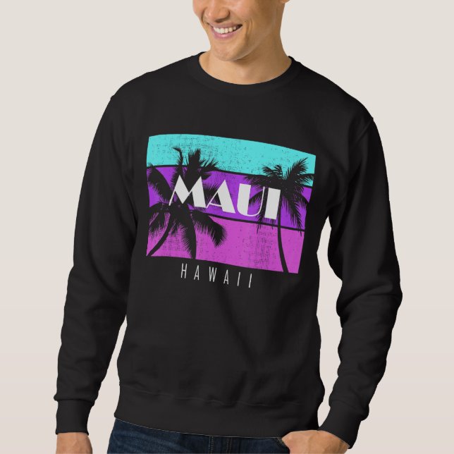 Familienurlaub Hawaii Maui Sunset Beach Sweatshirt (Vorderseite)