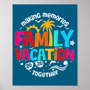 Familienurlaub Hemd, das gemeinsam Erinnerungen sc Poster