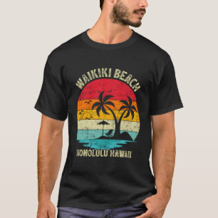 Familienurlaub Honolulu Hawaii Waikiki Beach T-Shirt