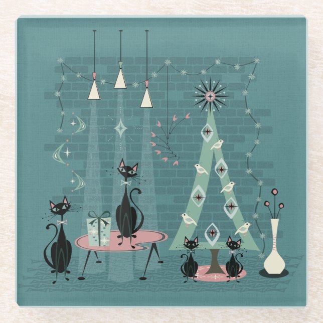 Familienurlaub im Mittelalter ©studioxtin Glasuntersetzer (Vorderseite)