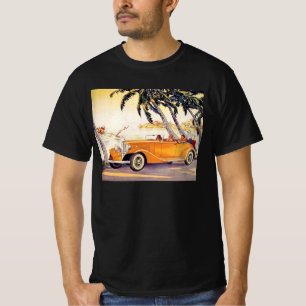 Familienurlaub im Oldtimer-Cabrio T-Shirt