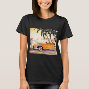 Familienurlaub im Oldtimer-Cabrio T-Shirt