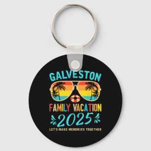 Familienurlaub im Vintage-Stil Galveston Beach 202 Schlüsselanhänger