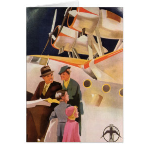 Familienurlaub im Vintage-Stil mit Wasserflugzeug 