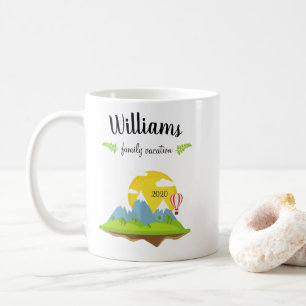 Familienurlaub in den Bergen Souvenir Kaffeetasse