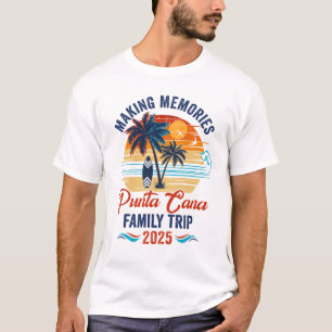 Familienurlaub in Punta Cana 2025 Erinnerungen T-Shirt