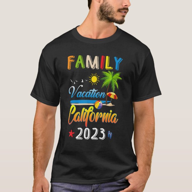 Familienurlaub Kalifornien Erinnerungen gemeinsam  T-Shirt (Vorderseite)